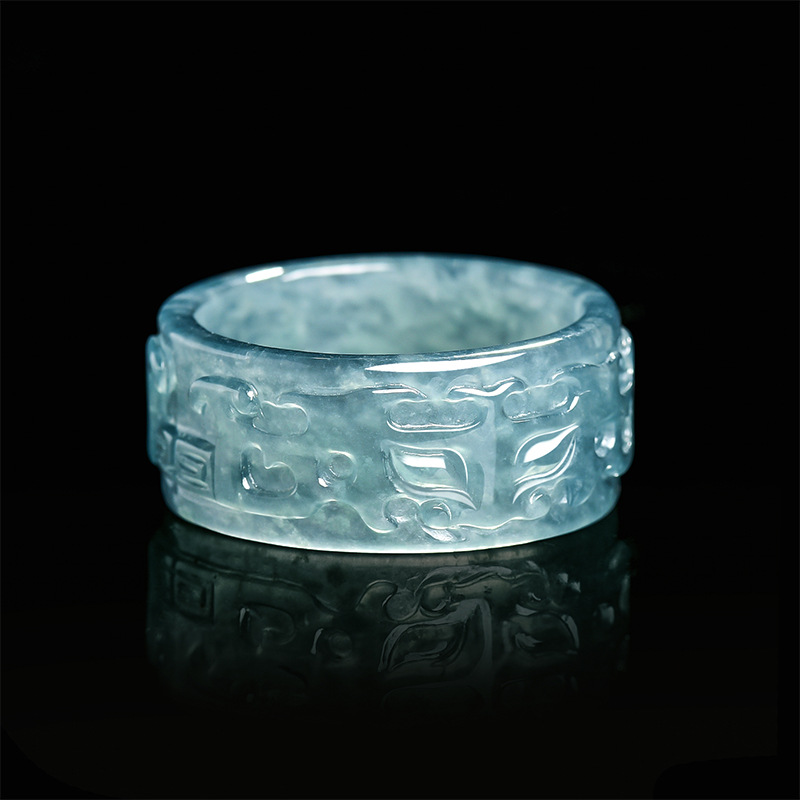 Rings - Myanmar Jadeïet Taotie Ring Mode Accessoires