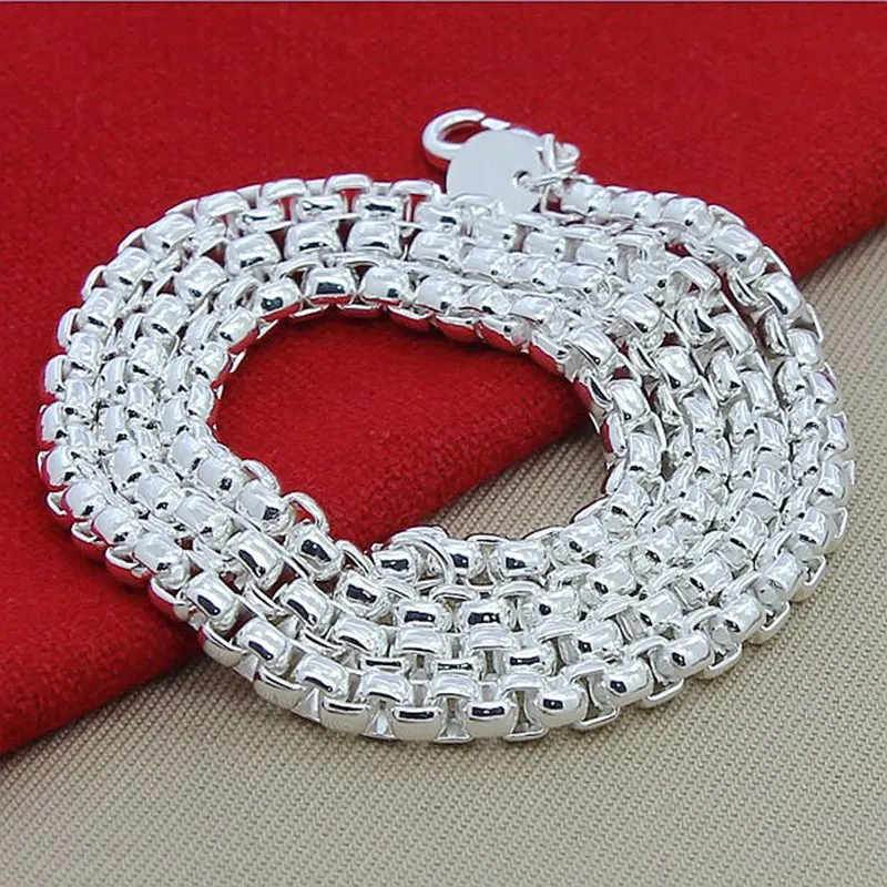 925 Sterling Silver Chain Necklace Men - 45-60 cm 925 sterling zilveren ketting