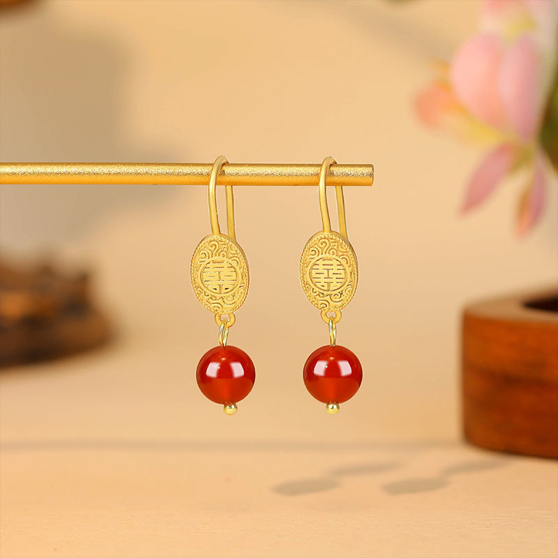 Natuurlijke rode jade kralen o - Earrings recensie en prijs