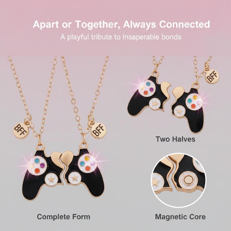 2 stuks magnetische gamecontro - Magnetic Couple Matching Necklaces recensie en prijs