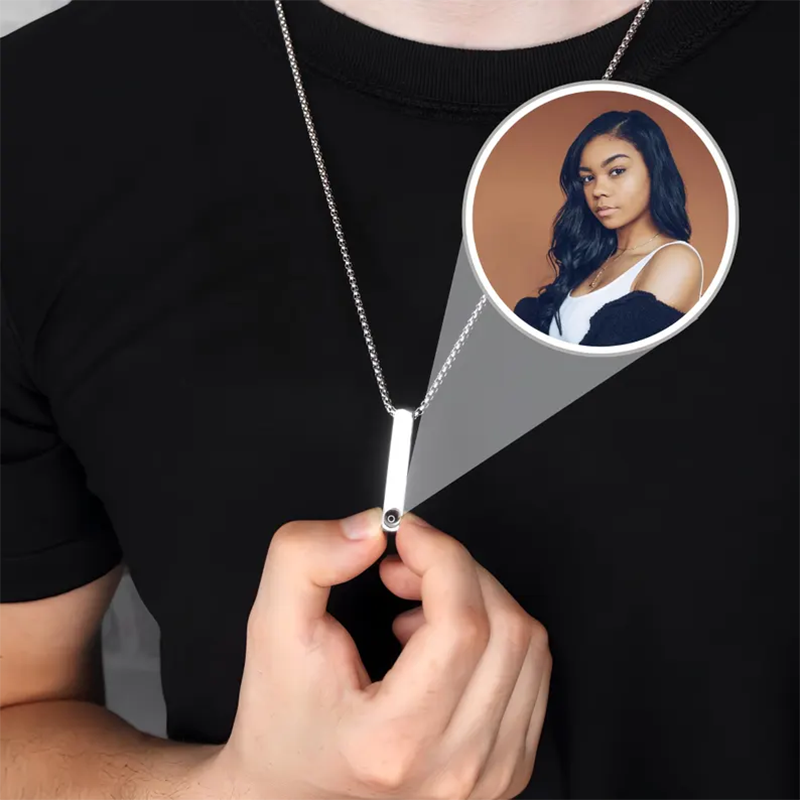 DHQH Aangepaste Foto Rechte Ba - Custom Name Necklace Stainless Steel recensie en prijs
