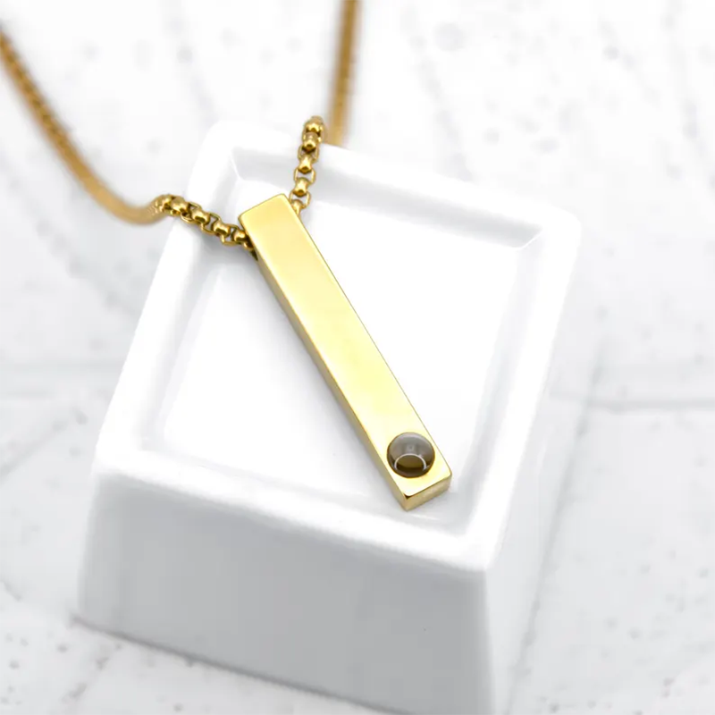DHQH Aangepaste Foto Rechte Ba - Custom Name Necklace Stainless Steel recensie en prijs