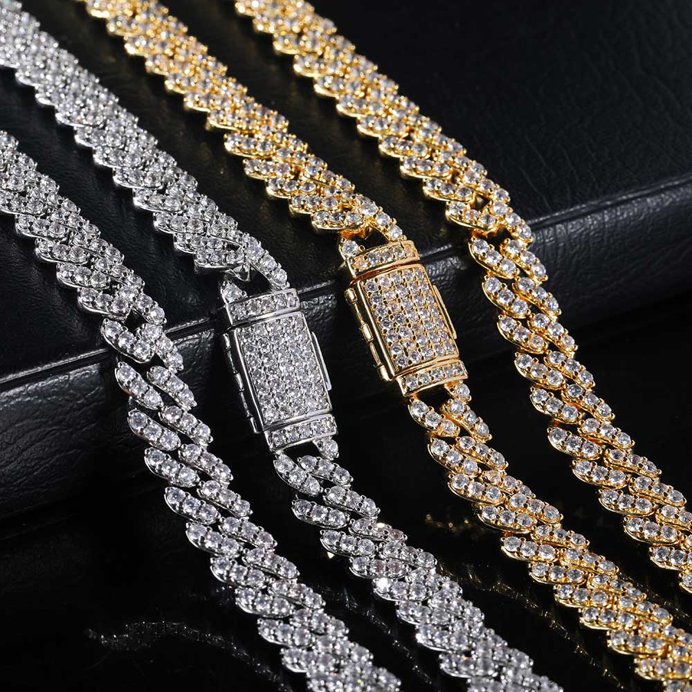 8MM1Row Zirkoon vrouwen Kettin - Cuban Link Chain 12Mm recensie en prijs