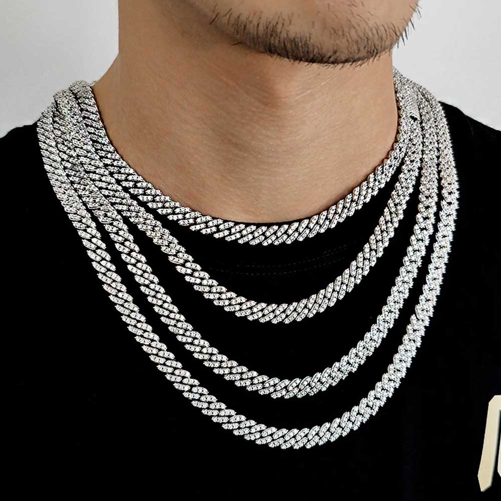 8MM1Row Zirkoon vrouwen Kettin - Cuban Link Chain 12Mm recensie en prijs