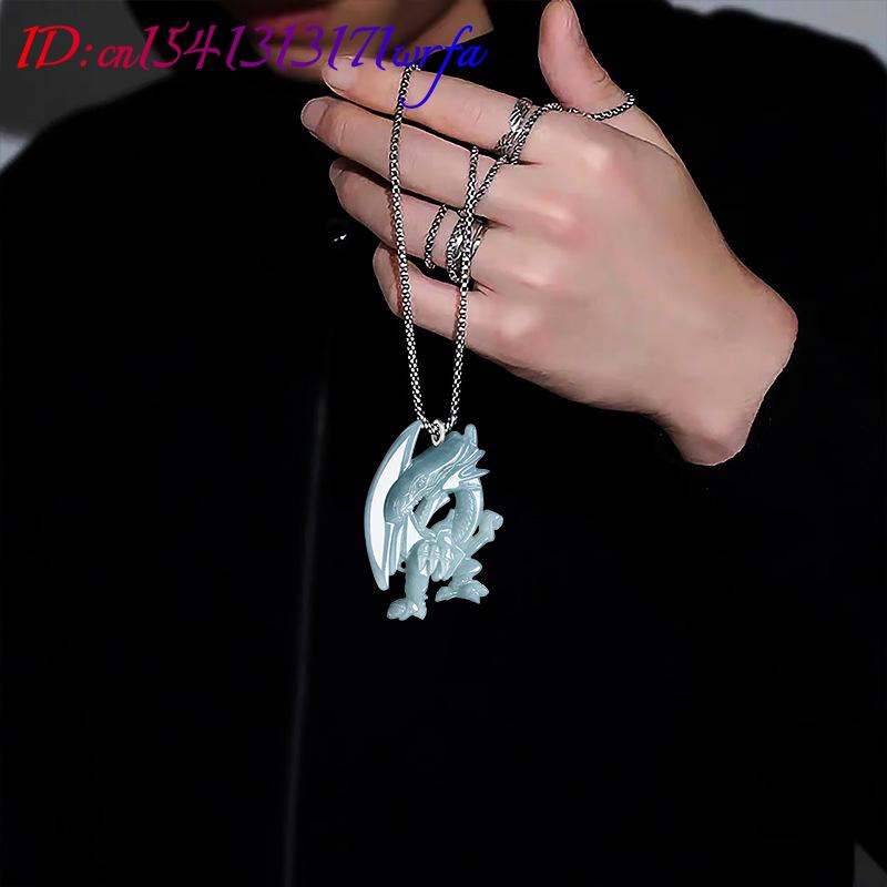 Blauwe Myanmar Jadeïet Draak H - Necklaces recensie en prijs