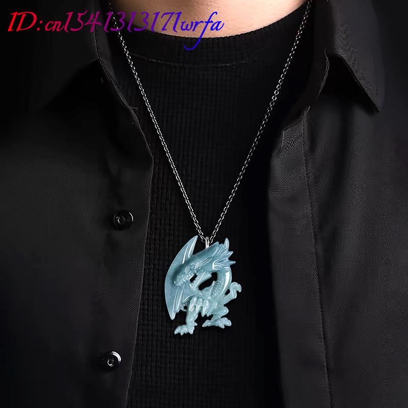 Blauwe Myanmar Jadeïet Draak H - Necklaces recensie en prijs