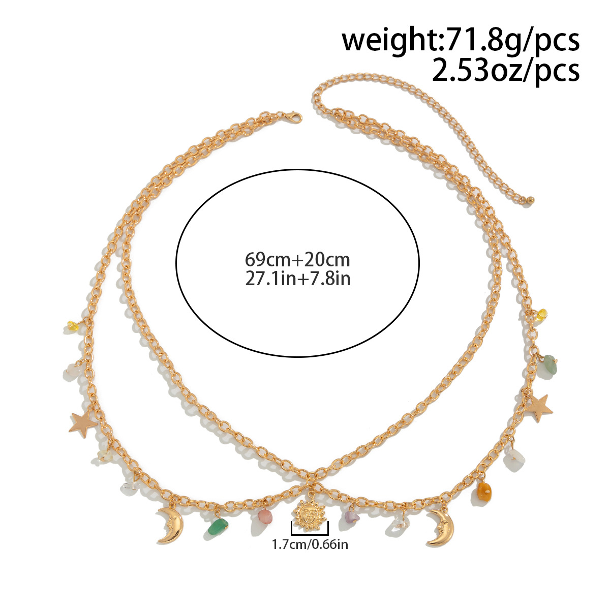 Boho Ster Maan Zon Hanger Tail - Body Jewelry recensie en prijs