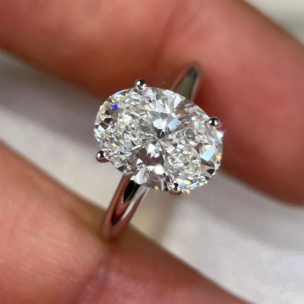 1/2/3 karaat ovaal geslepen Mo - Moissanite Engagement Ring 1 Carat recensie en prijs