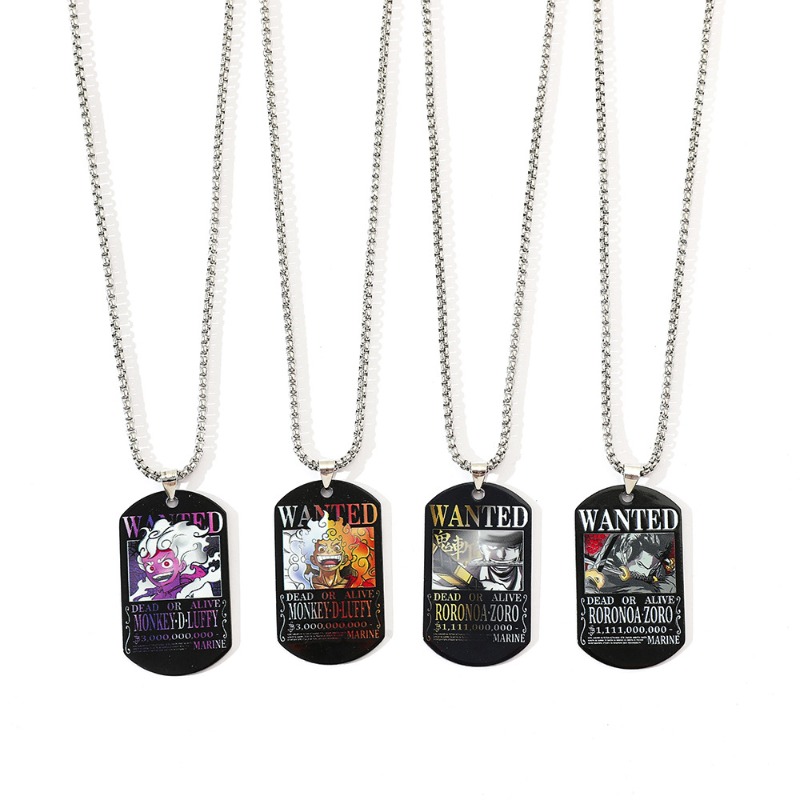 One Piece Luffy Zoro 3 miljard - Custom Name Necklace Stainless Steel recensie en prijs