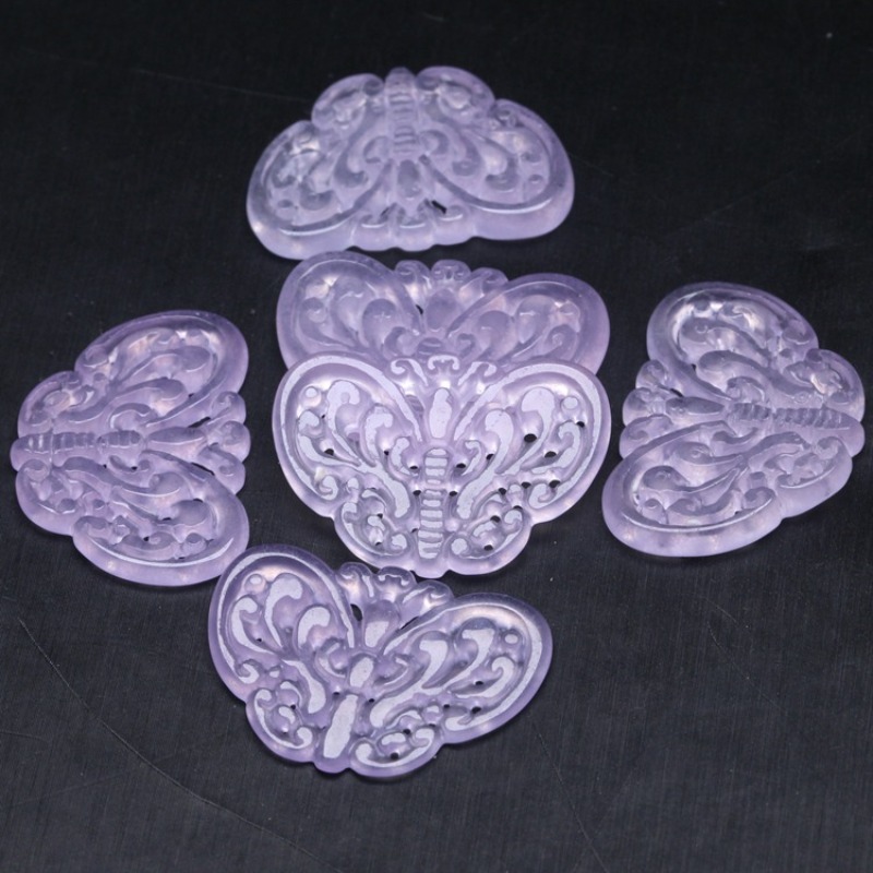 2pc Natuurlijke Paarse Jade Ui - Necklaces recensie en prijs