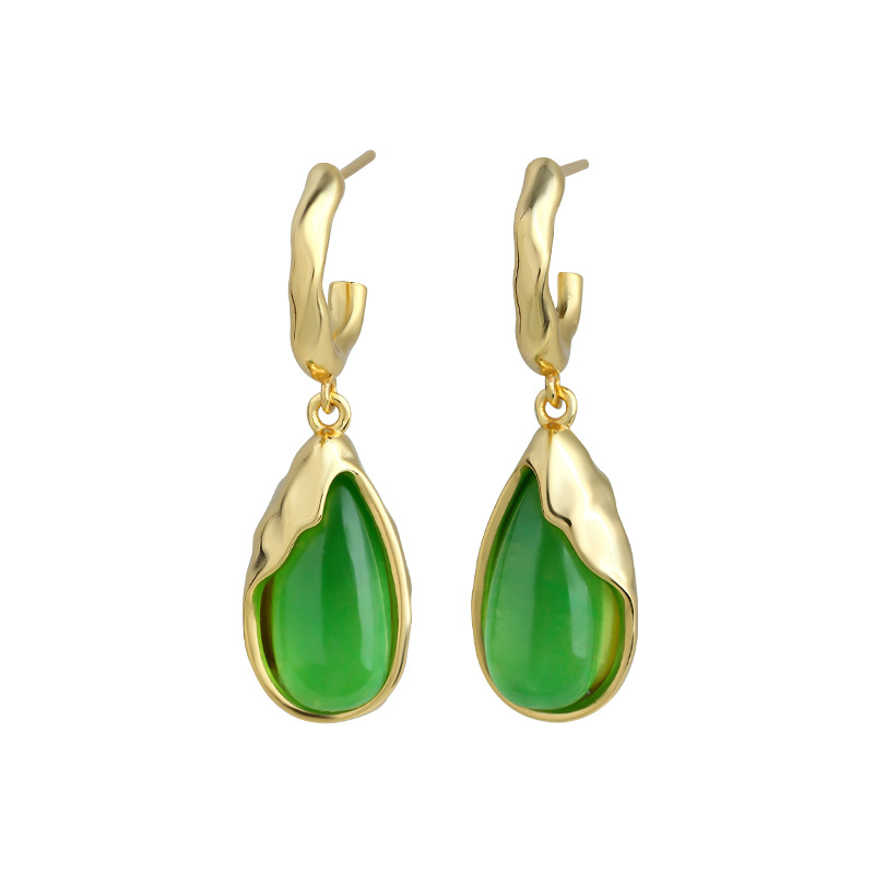 Groene echte jade oorbellen in - Earrings recensie en prijs