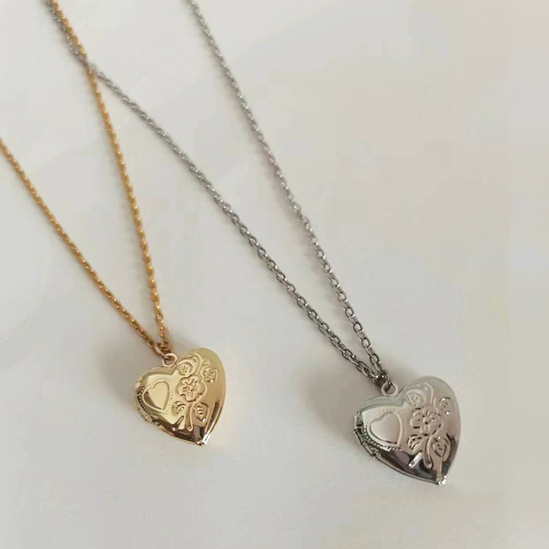 1Pc Klein Hart 14Mm Fotolijst  - Heart Locket Necklace Photo recensie en prijs