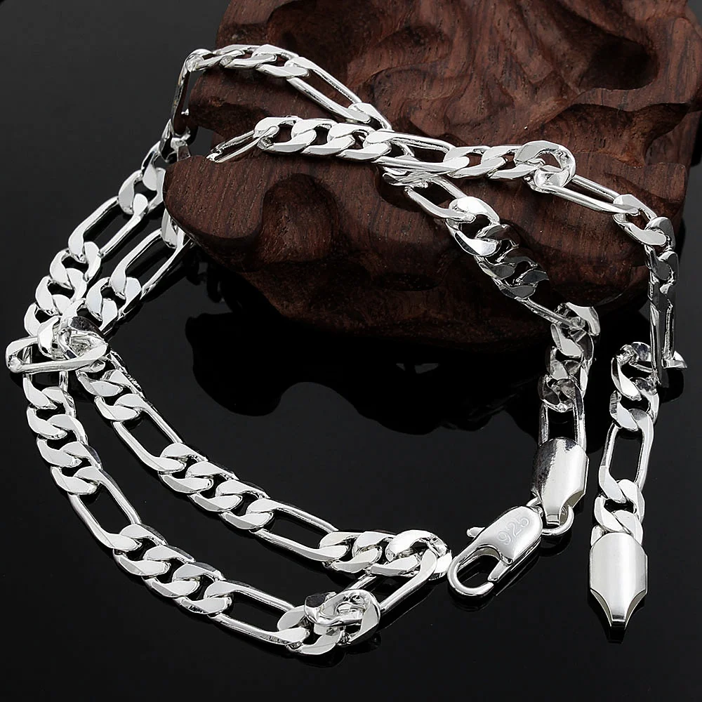 925 Sterling zilver 18 K goude - 925 Sterling Silver Chain Necklace Men recensie en prijs