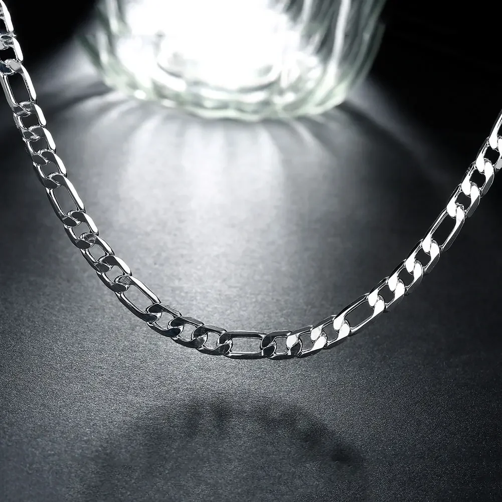925 Sterling zilver 18 K goude - 925 Sterling Silver Chain Necklace Men recensie en prijs