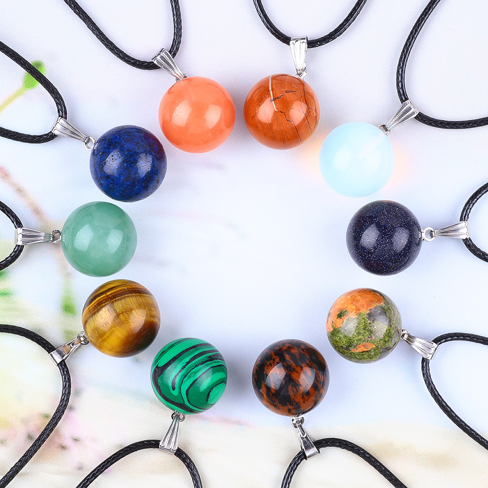 20 stks/zak 14mm Natuursteen r - Crystal Pendant Necklace Natural Stone recensie en prijs