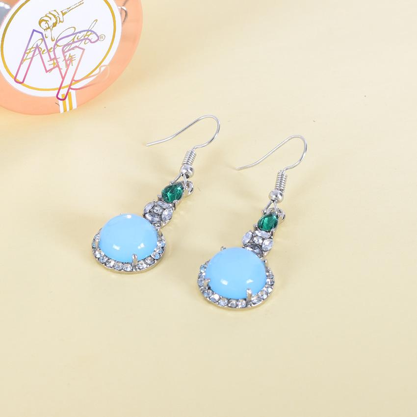 Blauwe natuurlijke jade oorbel - Earrings recensie en prijs