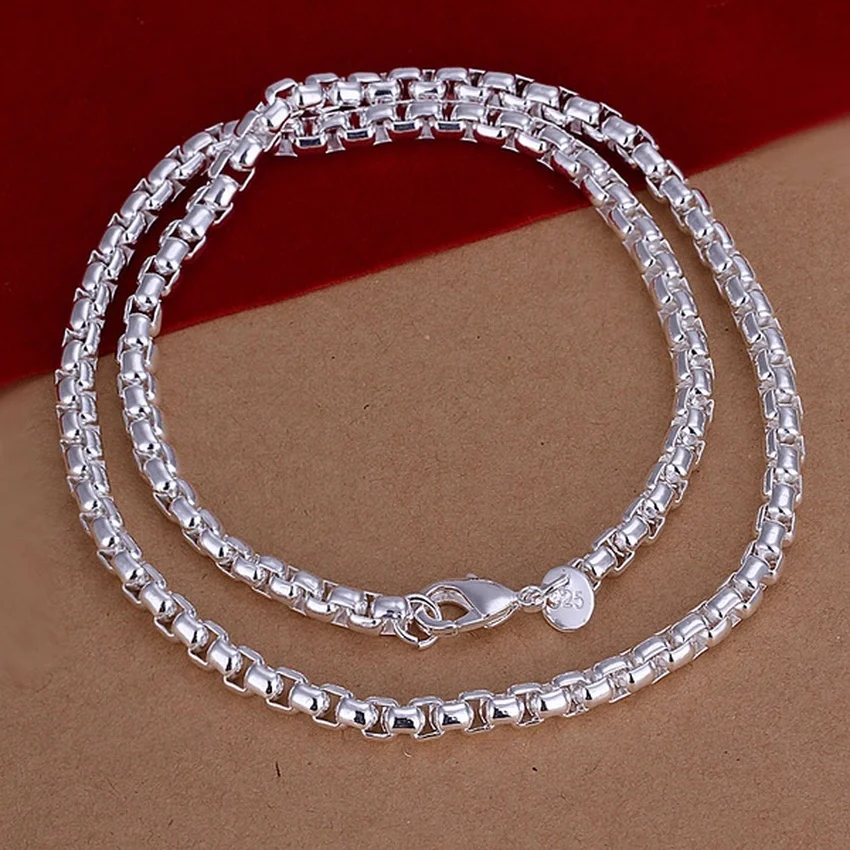 45-60 cm 925 sterling zilveren - 925 Sterling Silver Chain Necklace Men recensie en prijs