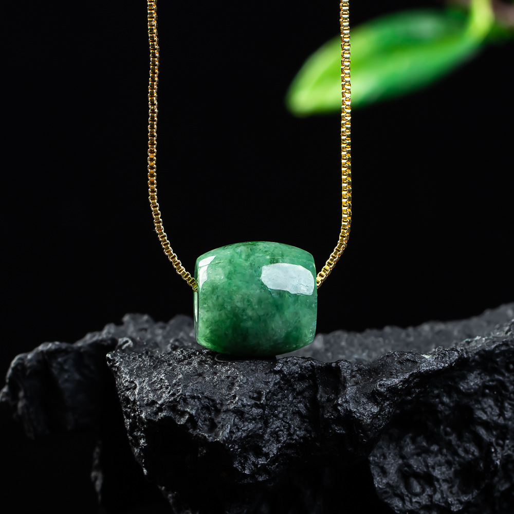 Natuurlijke echte jade kraal h - Necklaces recensie en prijs