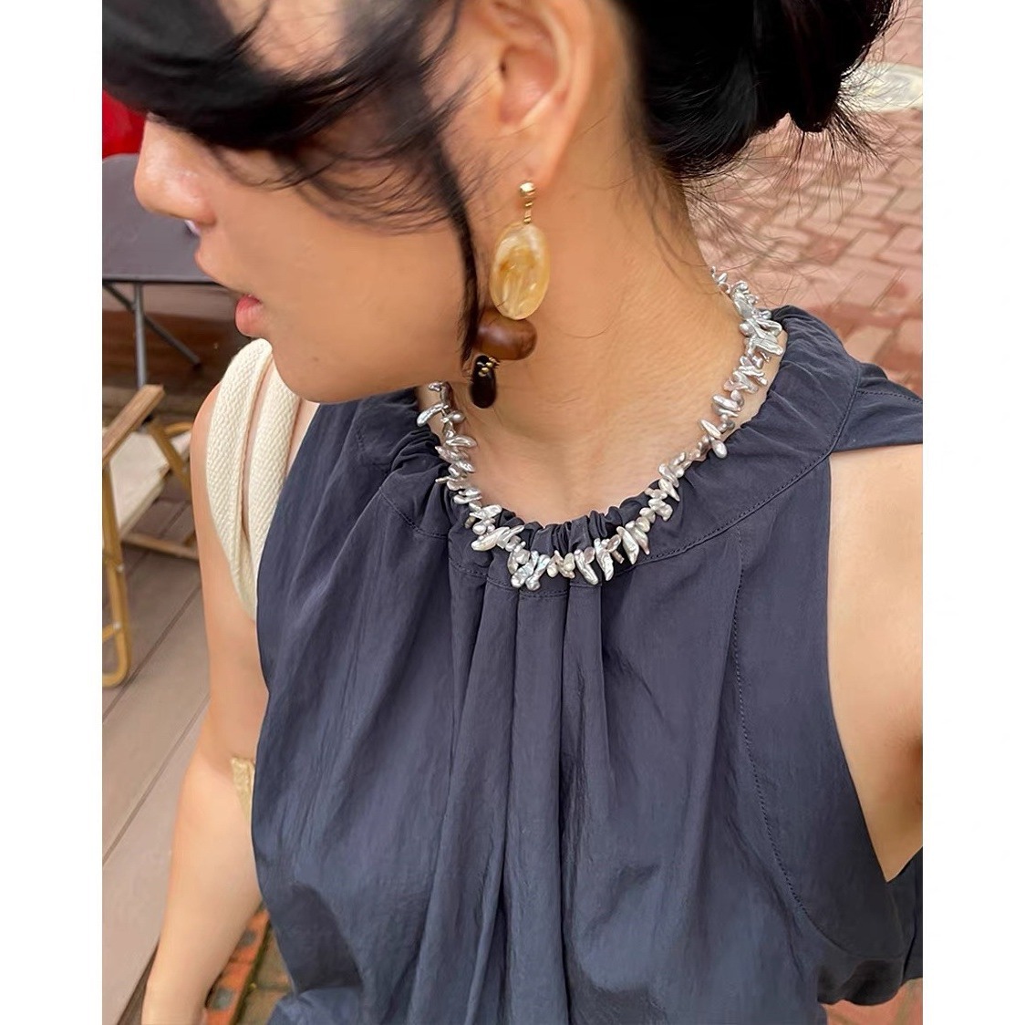 Boheemse barokke parelketting  - Pearl Choker Necklace Vintage recensie en prijs