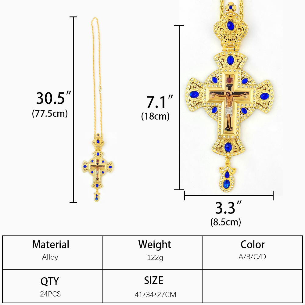 Traditionele Byzantijnse ortho - Cross Pendant Necklace Gold recensie en prijs