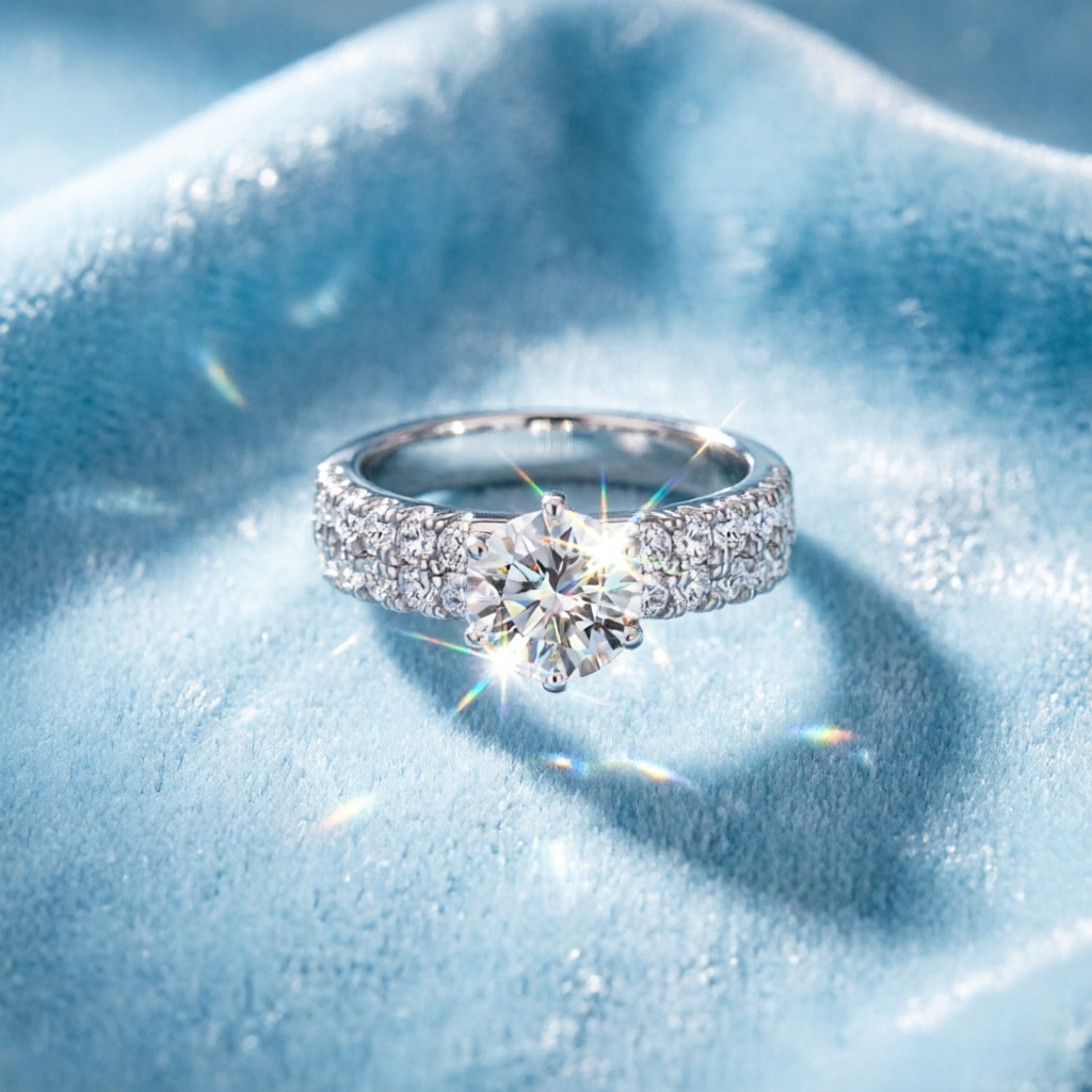 Populaire, modieuze ring van 1 - Moissanite Engagement Ring 1 Carat recensie en prijs