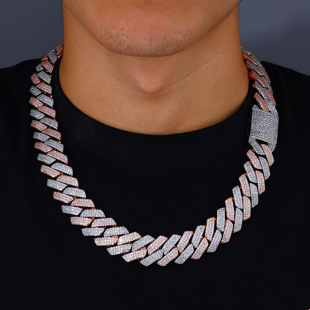 Nuoya Tweekleurige Mozaïek Ket - Cuban Link Chain 12Mm recensie en prijs